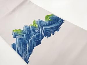 塩瀬手描き山模様名古屋帯